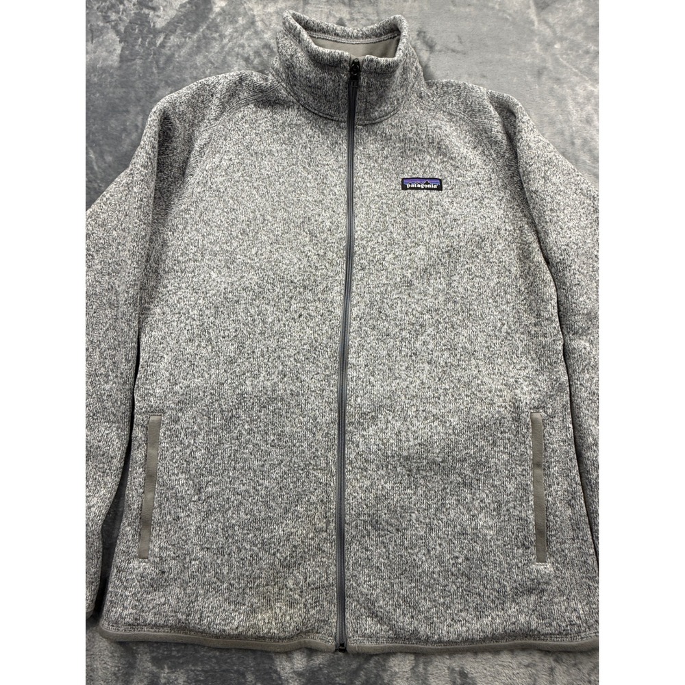 Patagonia Better Sweater Full Zip Fleece Jacket Gray Large 25543 Layering Coat
